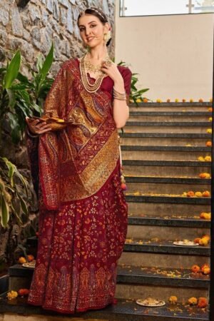 Woven Design Zari Patola Saree